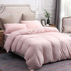 PURE ERA Jersey Knit Duvet Cover Set 100% T-Shirt Cotton Super Soft Comfy 3pc - Image 4