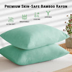 Gogreen Bamboo Rayon Waterproof Pillow Protector, Breathable Pillow Cover - Image 2