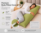EVOLIVE Body Pillow Cover 21"x54", Ultra Soft Microfiber Pillowcase - Image 3