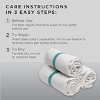 Diane 100% Cotton Barber Towels, Soft and Absorbent Multipurpose Towels - Image 3