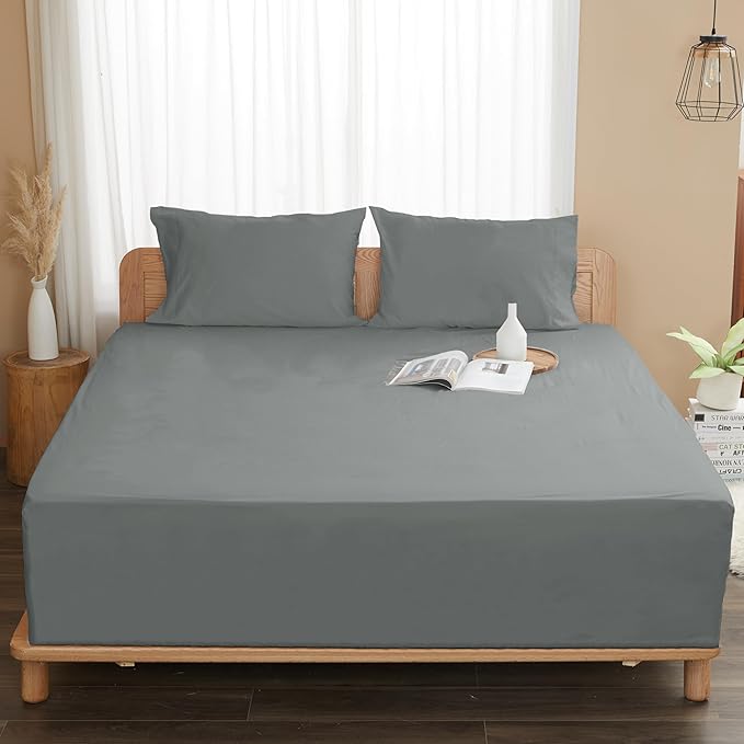 Sunflower Twin Fitted Sheet, 1-Piece Deep Pocket Fitted Bottom Sheet 15" - Image 8