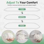 Primesoft Body Pillow for Adults, Memory Foam Long Pillow for Side Sleeper - Image 4