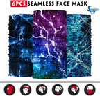 Venswell Neck Gaiter Face Mask Men Women, Seamless Bandana Rave Face Cover - Image 4