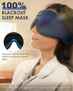LC-dolida Sleep Headphones, Sleep Mask Bluetooth Wireless Music Eye Mask - Image 3