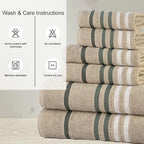 CASA COPENHAGEN Exotic 6 Pieces Towel Set- Grey Violet, 525 GSM 2 Bath Towel 2 - Image 7