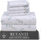 RUVANTI 6 Pcs Cotton Sheets by Ruvanti