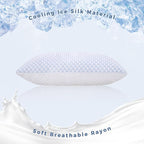 OSBED Cooling Adjustable Shredded Memory Foam Pillows Queen Size Set of 4 - Image 2