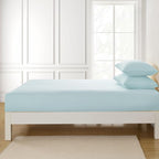 Twin Fitted Sheet Only with Full Elastic & Built in Corner Sheet Straps to - Image 4