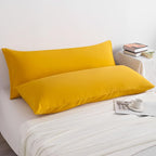 NTBAY 2-Pack Body Pillowcases, 20x54 inches, Ginger Yellow, Fade Resistant - Image 2