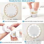 LED Vanity Mirror Lights with 14 Dimmable Bulbs, 3000K 4500K 6500K & 10 - Image 5