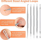 Pimple Popper Tool Kit, IUMAKEVP 15 PCS Professional Stainless Steel Blackhead - Image 4