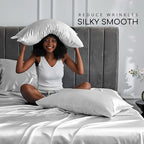 MR&HM Satin Bed Sheets, King Size Sheets Set - Image 3