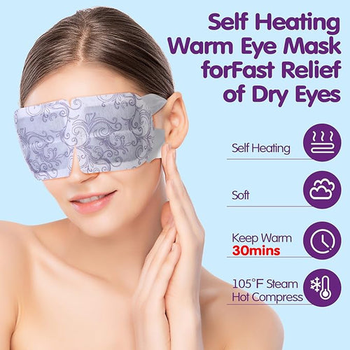 60 Pcs Disposable Steam Eye Mask Bulk - Image 2