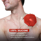 iTokGoK® Silver-Infused 2-in-1 Silicone Body Scrubber, Double-Sided Design Body - Image 2