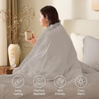 Andency California King Comforter Set Heather Grey - Image 3