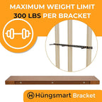 HÜNGSMART 48 Inch Wooden Floating Shelf – Supports 300lbs – Carpenter Designed - Image 6
