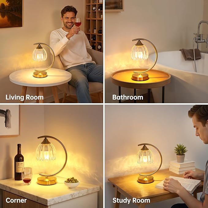 Tulip Table Lamp with 5200mAh Battery & Touch Control, Cordless Lamp with 3 - Image 5