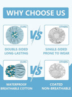 Years calm Shower Caps for Women Reusable Waterproof, Double Layer Waterproof - Image 7