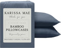 Karissa Mae Cooling Bamboo Viscose Standard Size Pillowcase Set | 100% by KARISSAMAE