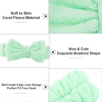 Casoty 10 Pcs Green Face Wash Headbands, Spa Gifts - Image 8