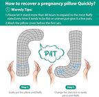 BATTOP Pregnancy Pillows for Sleeping, Pregnancy Must Haves Maternity Body - Image 9