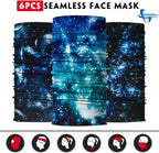 Venswell Neck Gaiter Face Mask Men Women, Seamless Bandana Rave Face Cover - Image 3