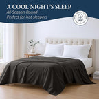 Lane Linen 100% Organic Cotton Queen Size Flat Sheet Only - Image 4