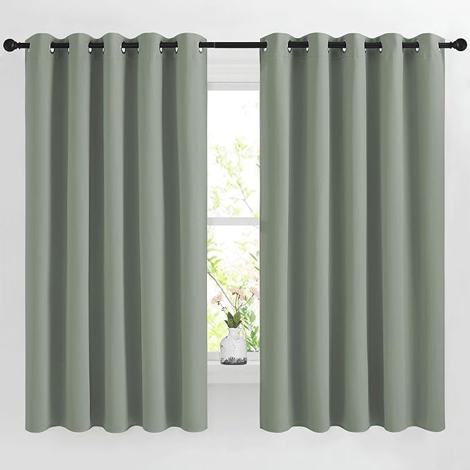 NICETOWN 66 inch Sage Green Curtains by NICETOWN