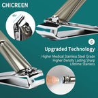 Manicure & Pedicure Set 12 in 1, Nail Clippers Set, Quality Fingernail& Toenail - Image 4