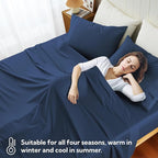 Cotton Flat Sheets Only, 600 TC 100% Cotton Flat Sheet Top Sheet Only, Cal King - Image 7