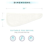 SimpleField 2 Pack Microfiber Hair Towel Wrap - Image 4
