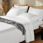 LBRO2M 1000 Thread Count 100% Egyptian Cotton Sheets Set 6 Piece Sets Full Size by LBRO2MBedding