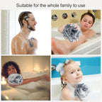 Fishent Loofah Bath Sponge Shower Loofahs, 4 Pack Soft Loofa Exfoliating Body - Image 6