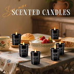 12 Pack Scented Black Candles Gift Set, Natural Soy Wax Aromatherapy Candles - Image 5