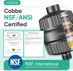 Cobbe High Pressure Filtered Shower Head Combo, Rain Shower Head - Image 2