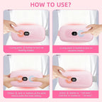 Portable Heating Pad Period Cramps: 2 Timer 6 Heat Levels 6 Vibration Modes - Image 3