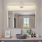 Nickel Bathroom Vanity Light 39.4 inch, 30W Dimmable 5CCT LED Bathroom Light - Image 3