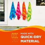 Kaufman - Soft Oversized Beach Towels in Bulk | 30" x 60" Velour Striped Beach - Image 4