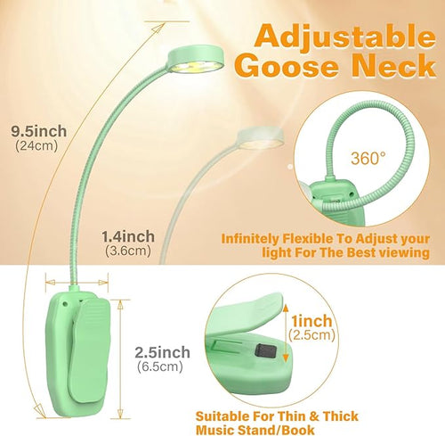 2 Packs Rechargeable Book Reading Light - Image 2