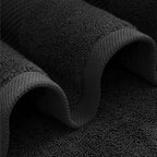 White Classic Luxury Black Bath Towels Extra Large | 100% Soft Cotton 700 GSM - Image 3