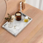 Real Natural Marble Tray for Bathroom, Kitchen and Desktop, Rectangle Genuine - Image 5