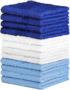 QUBA LINEN 100% Cotton Washcloth Set – Soft, Absorbent Face Towels - Image 4