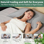 Cooling Curved Pillowcase for Side Sleeper Pillow - Image 5