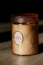 LEOBEN CO – Jasmine Saffron Scented Candle – 18oz, Heirloom Collection Design – - Image 3
