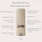 VOLO Hero Hair Towel – Ultra Soft Nanoweave™ Microfiber, Super Absorbent Quick - Image 4