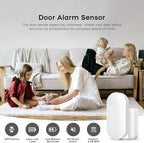 Door Alarm Window Sensors, Door Open Alarm Long Battery Life Wireless - Image 3
