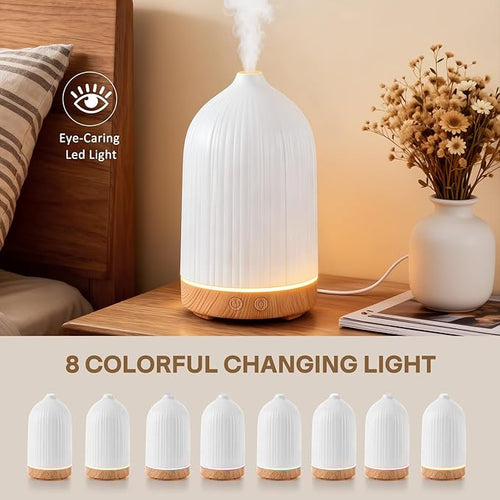 100ML Essential Oil Diffuser, Ultrasonic Cool Mist Aromatherapy Diffuser - Image 2