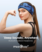 MUSICOZY Bluetooth 5.4 Sleep Headband Headphones, Wireless Sweatproof Earbuds - Image 3