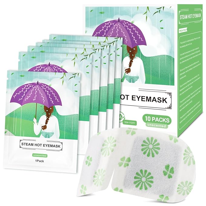 30 Packs Steam Eye Mask, Unscented Steam Eye Masks Disposable, Self-Heating by MnswandSteamEyeMask