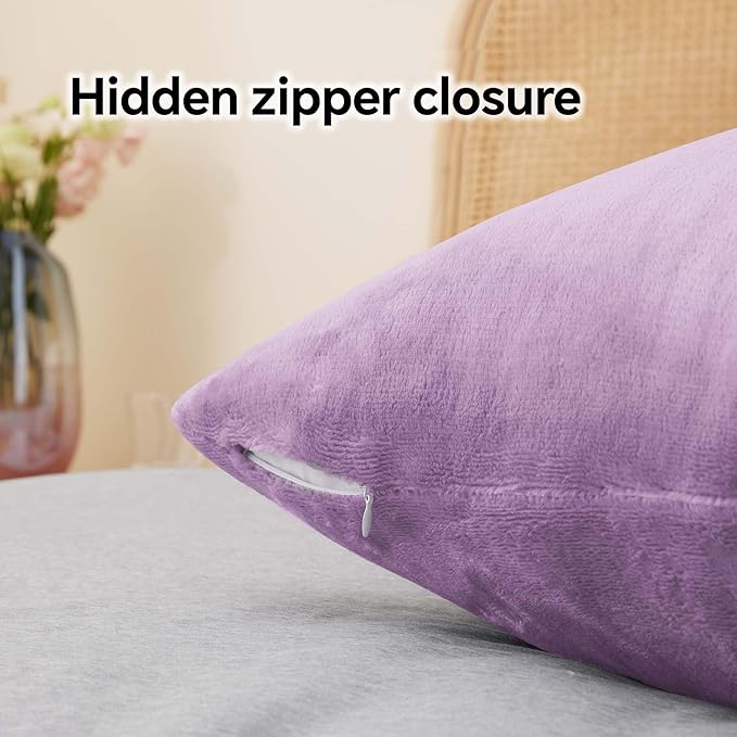 BEDELITE Flannel King Size Pillow Cases Set of 2, Super Soft Fleece Pillowcases - Image 6